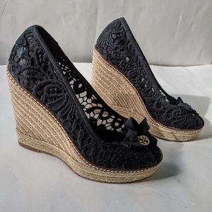 Tory Burch platform espadrille size 6 EUC